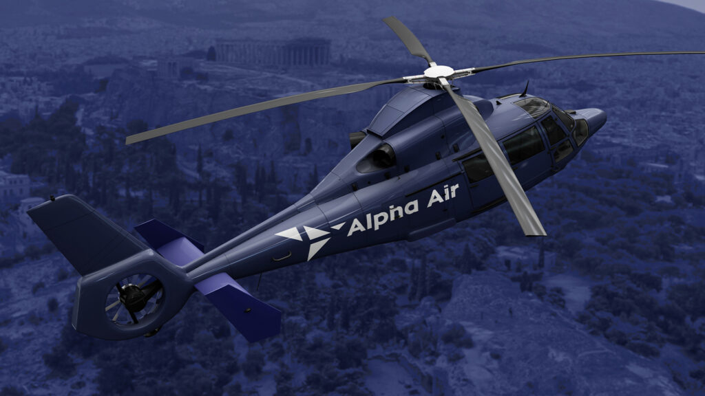 alpha air branding website desktop
