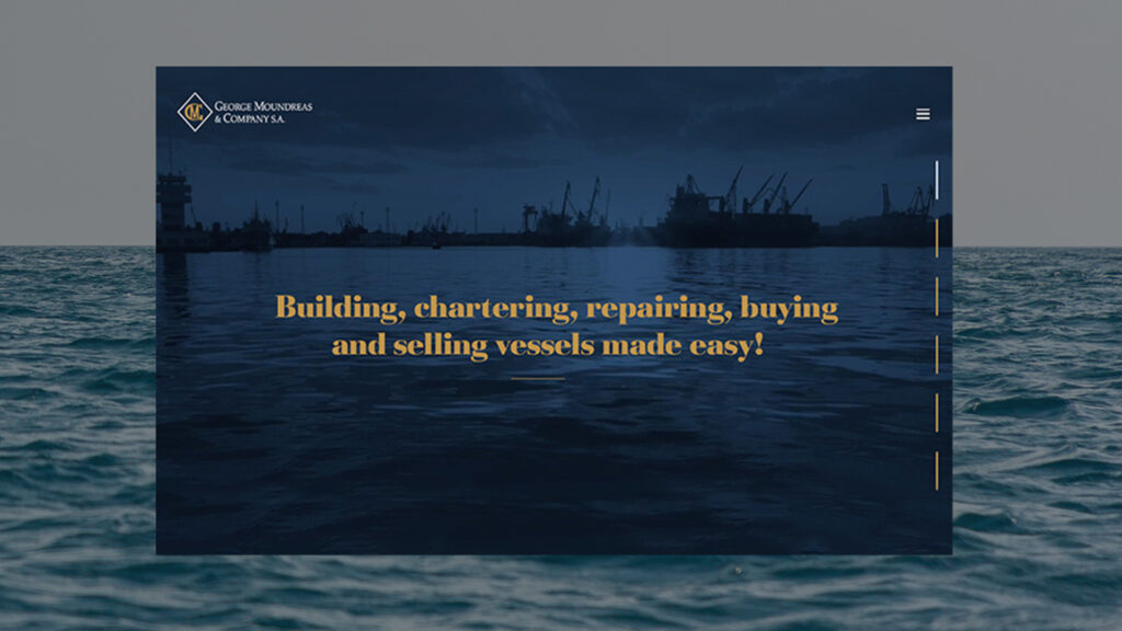 moundreas shipbroker website desktop