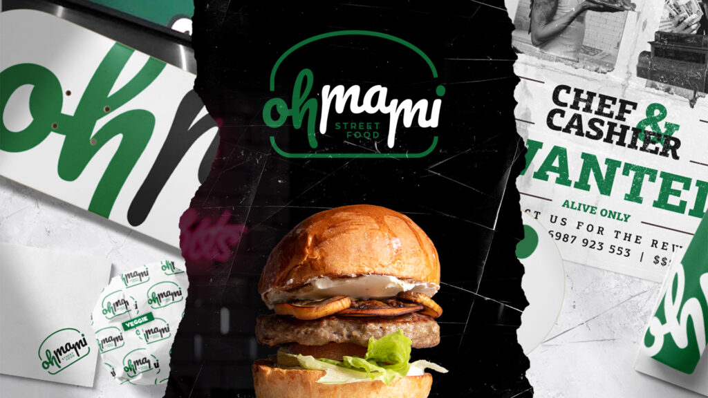 ohmami burger 3 branding packaging desktop