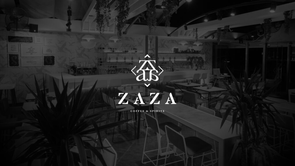 zaza cafe branding desktop